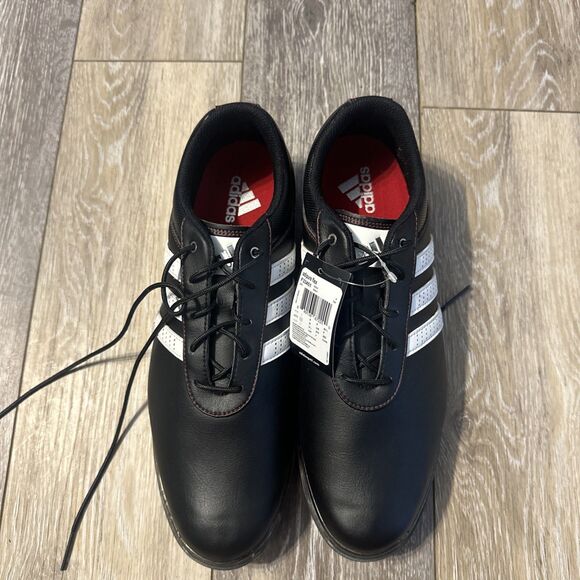 Adidas Adipure Flex Golf Shoes Men\'s Size 9.5 Spikes  Black White Red NWT main image 6